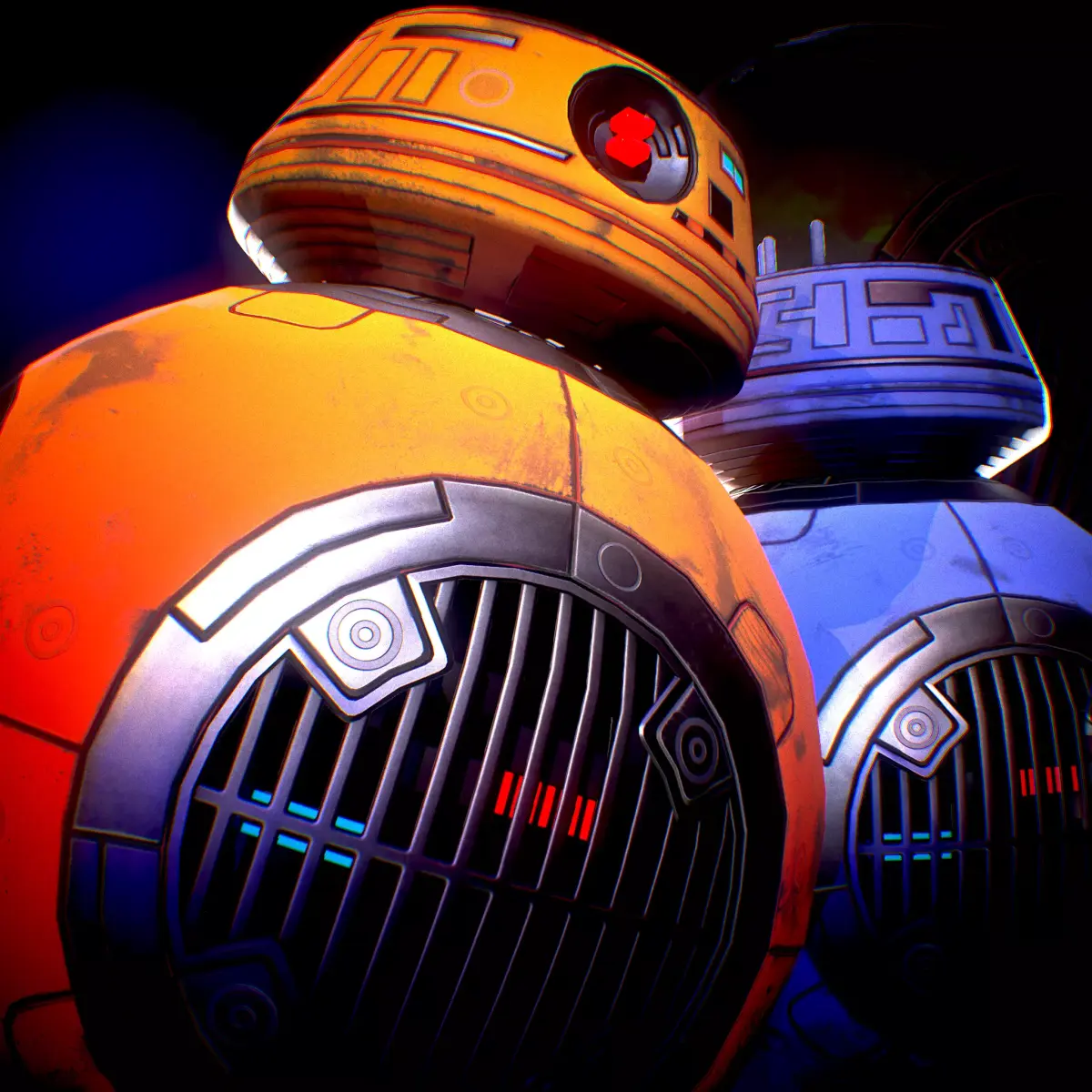 Star Wars Droid BB-9E Low-poly 3D model