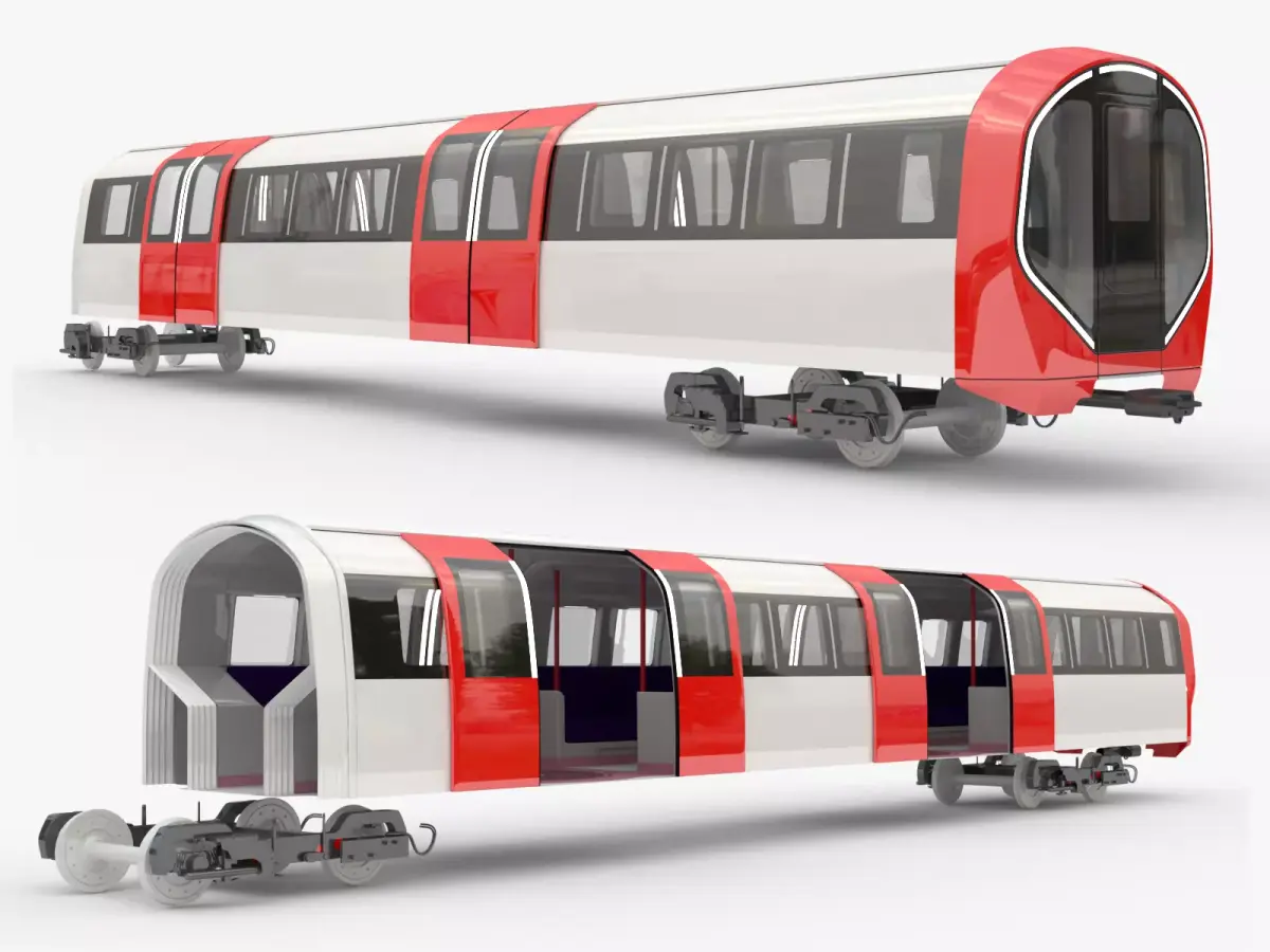 New tube for London locomotive 3D model