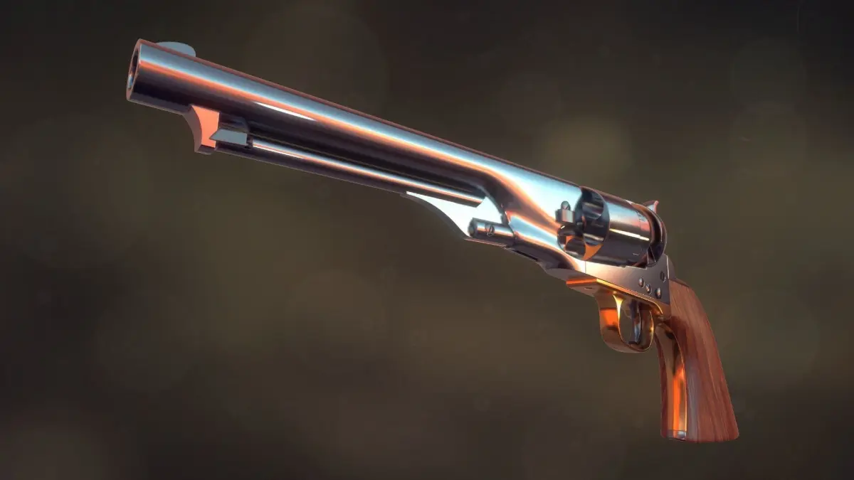 Colt Army 1860 revolver 3D model