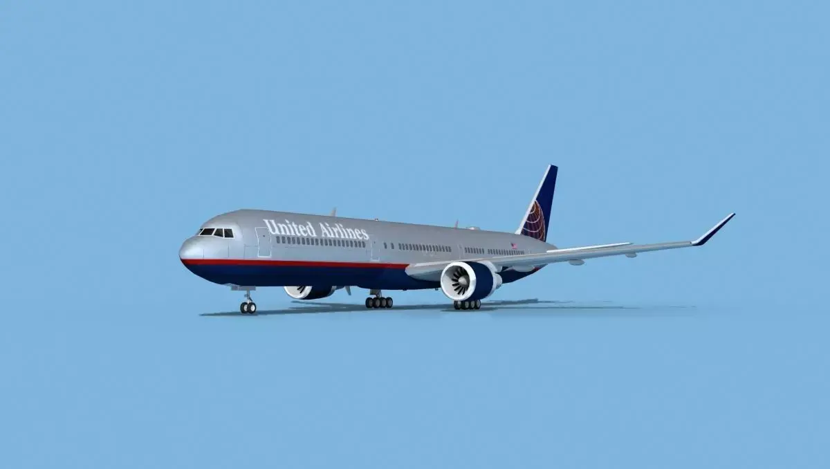 Boeing 767-400 United Airlines 2 3D model