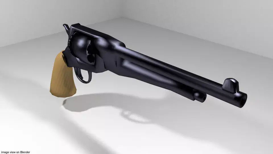 Revolver - Handgun Type 3 3D model
