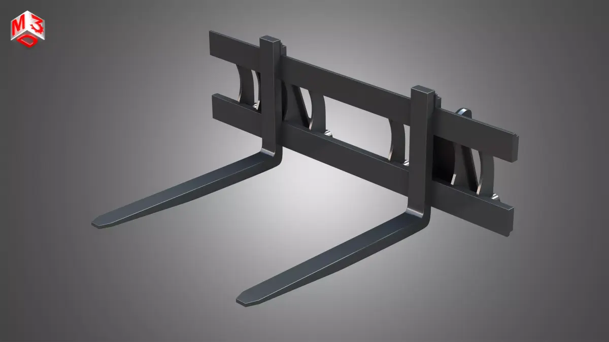 Pallet Fork - Front Loader 3D model