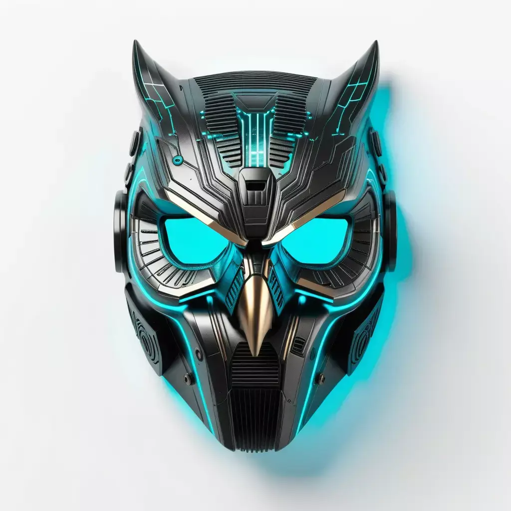 Cyberpunk Owl Mask 3D model