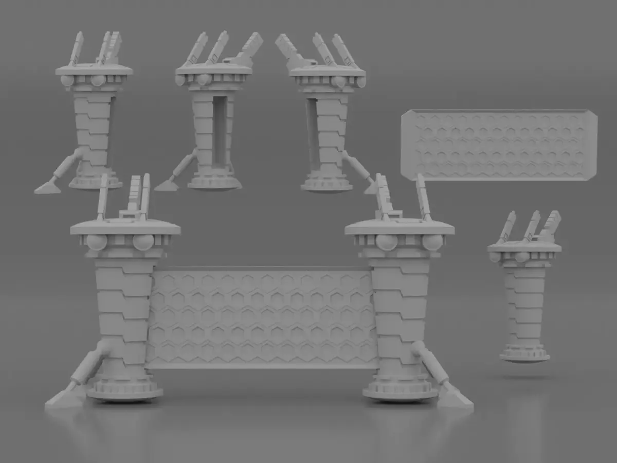 technofish barricade 3D print model