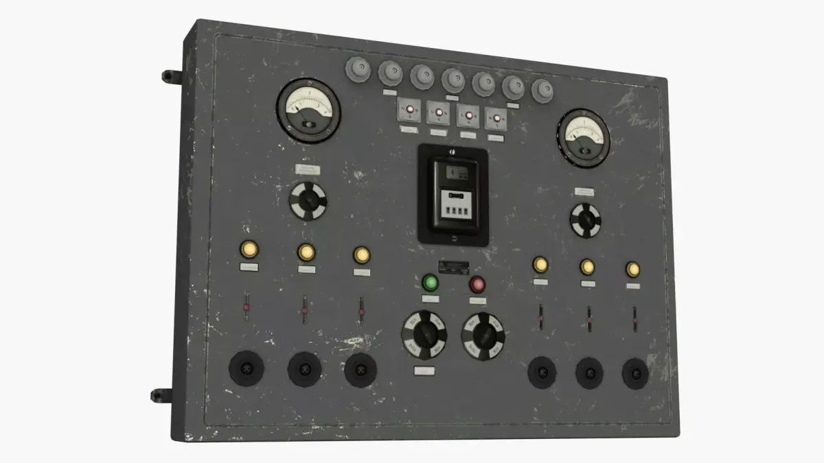 German Power Unit 6 Transmitters WWII Low-poly 3D model