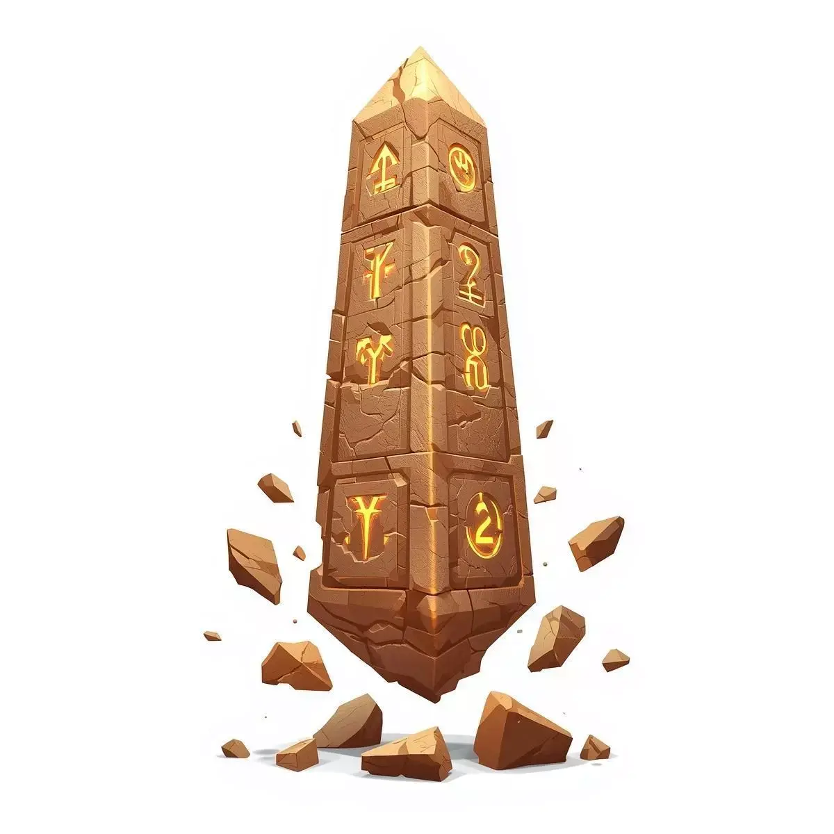 Floating Stone Obelisk 3D Model V02 Low-poly 3D model