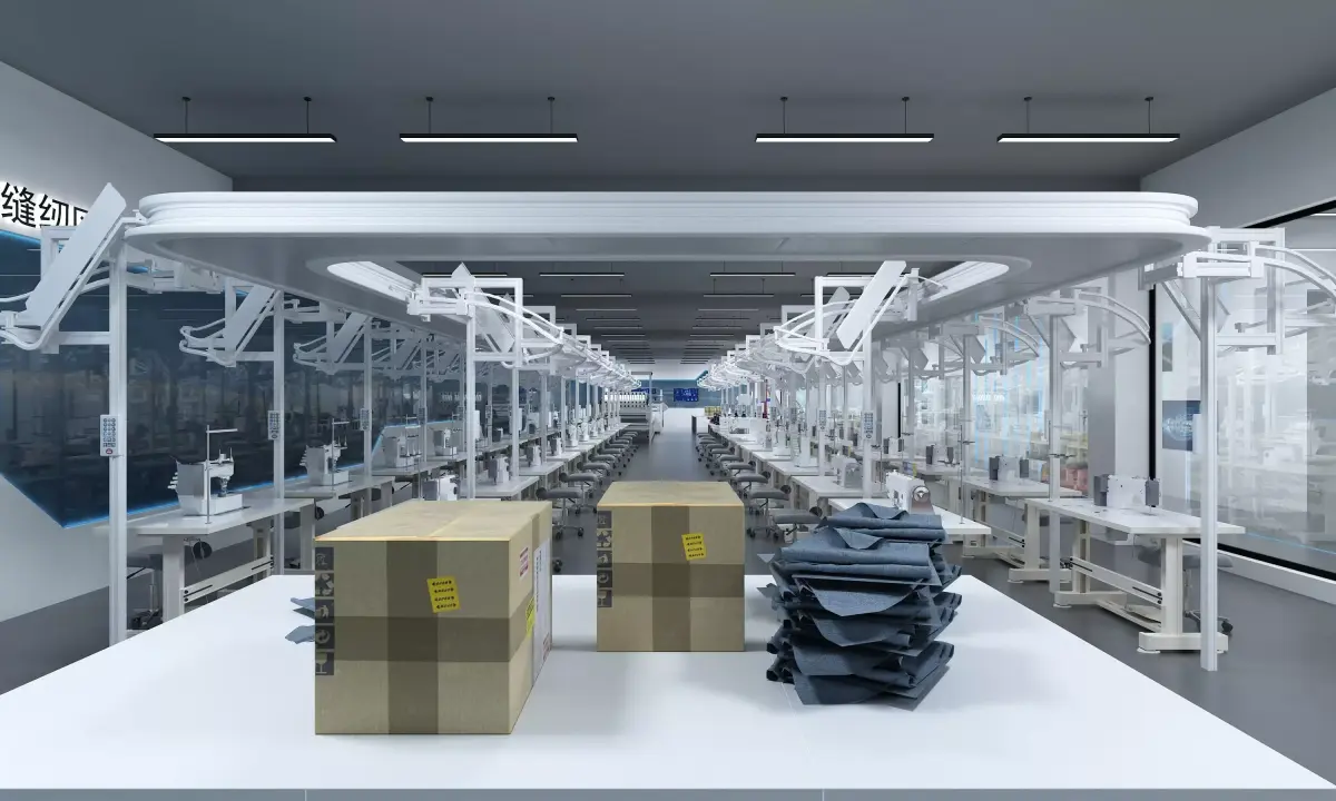 clothing factory 3D model