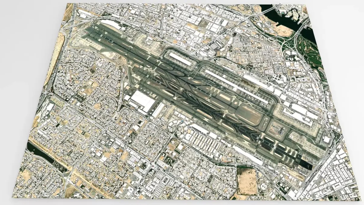 Dubai International Airport  3D model