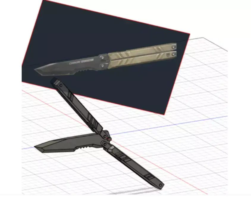 VALORANT BUTTERFLY KNIFE 3D print model