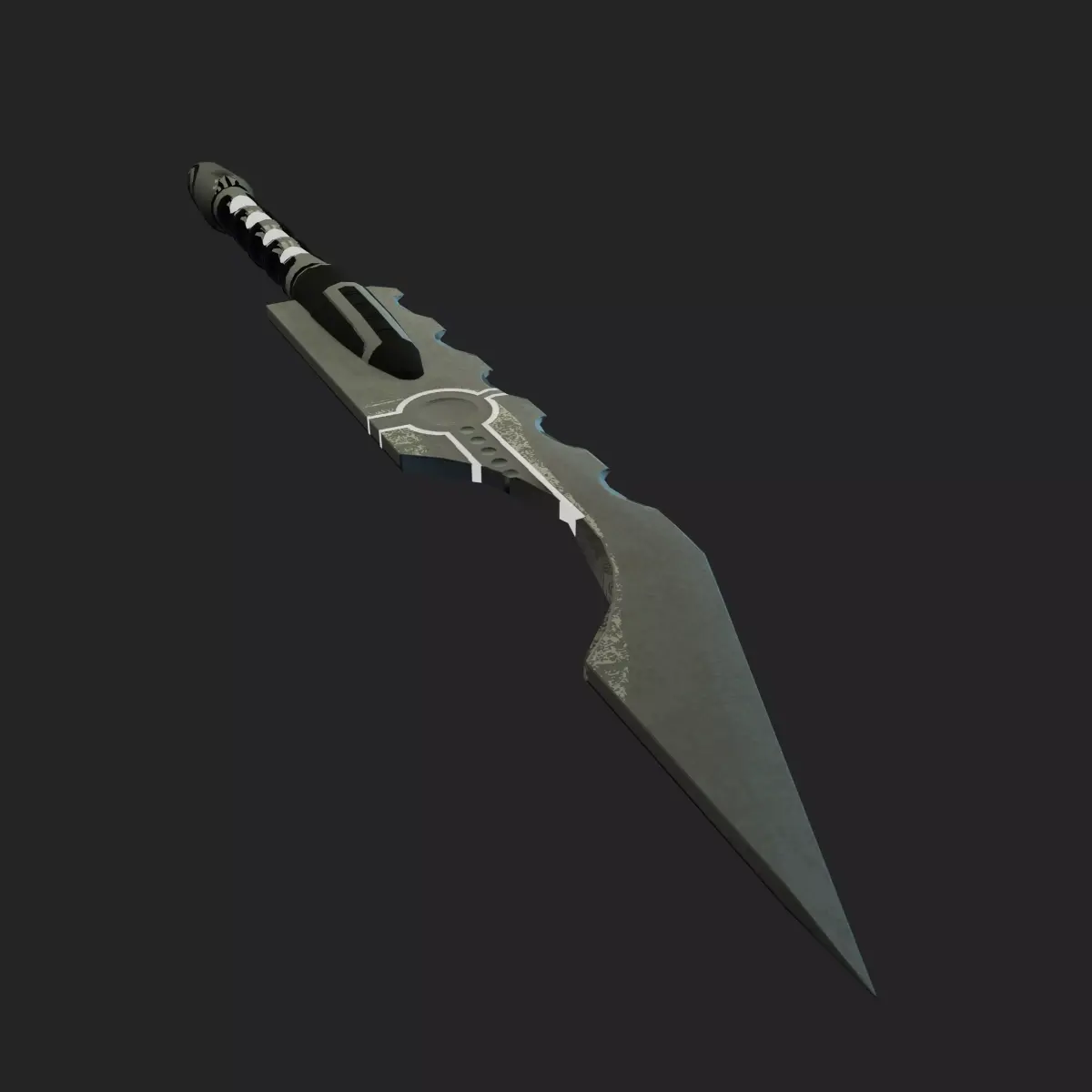 Futuristice SciFi Knife Asset Free low-poly 3D model