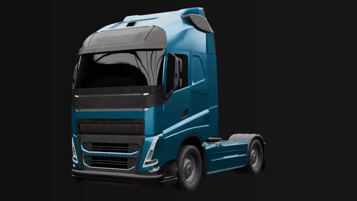 Volvo FH 16 Truck Low-poly 3D model
