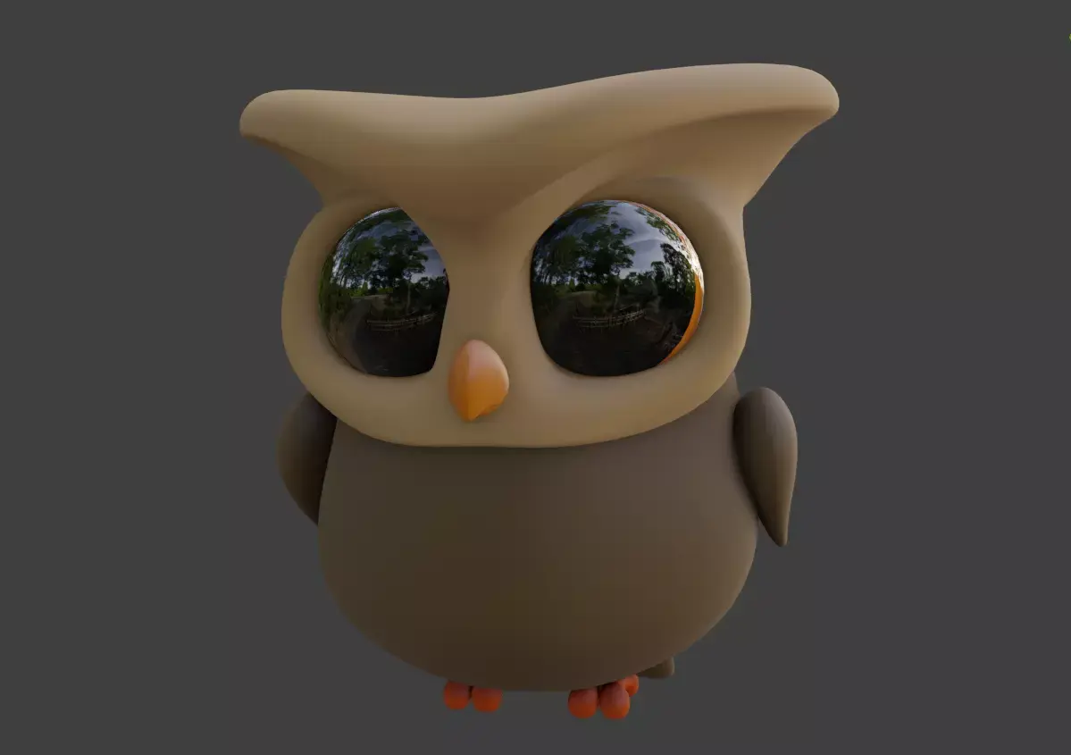 Cartoon Owl 3D model purchase