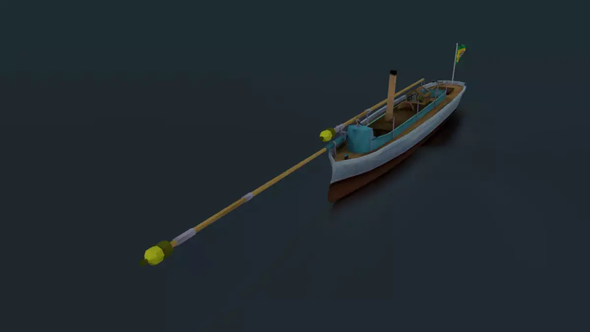 Alfa III Spearhead Torpedo Boat Low-poly 3D model