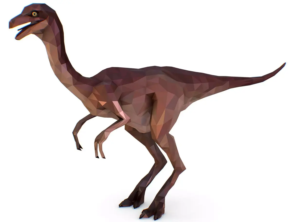 Dinosaur Gall Lowpoly Art Style Animal Low-poly 3D model