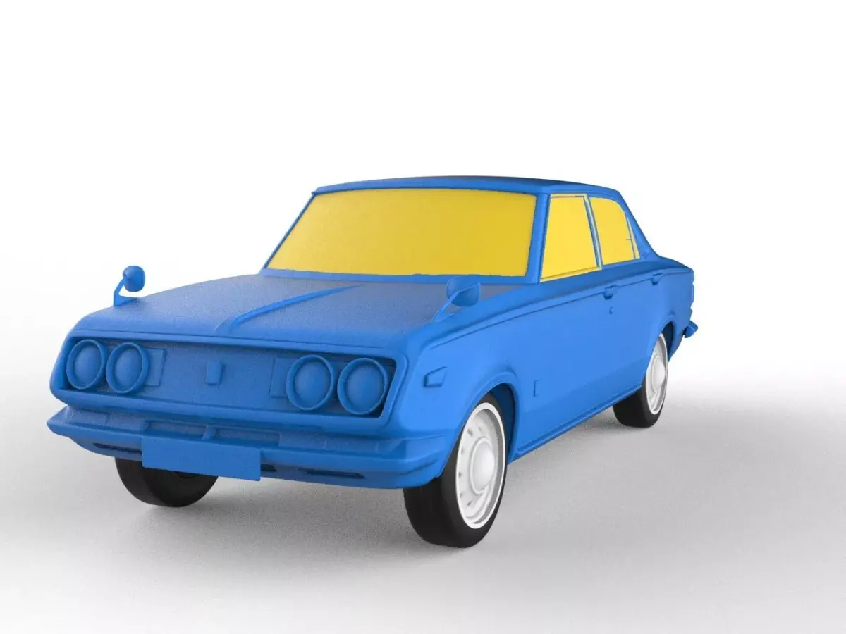 Toyota Mark II 1968 Classic Car 3D print model