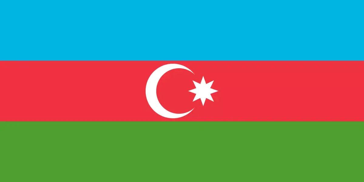 Azerbaijan flag Free 3D model