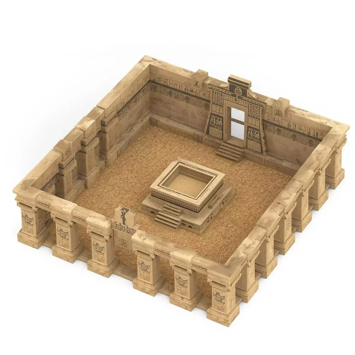 Ancient Egyptian Ritual Courtyard 3D Environment Analysis 3D model purchase