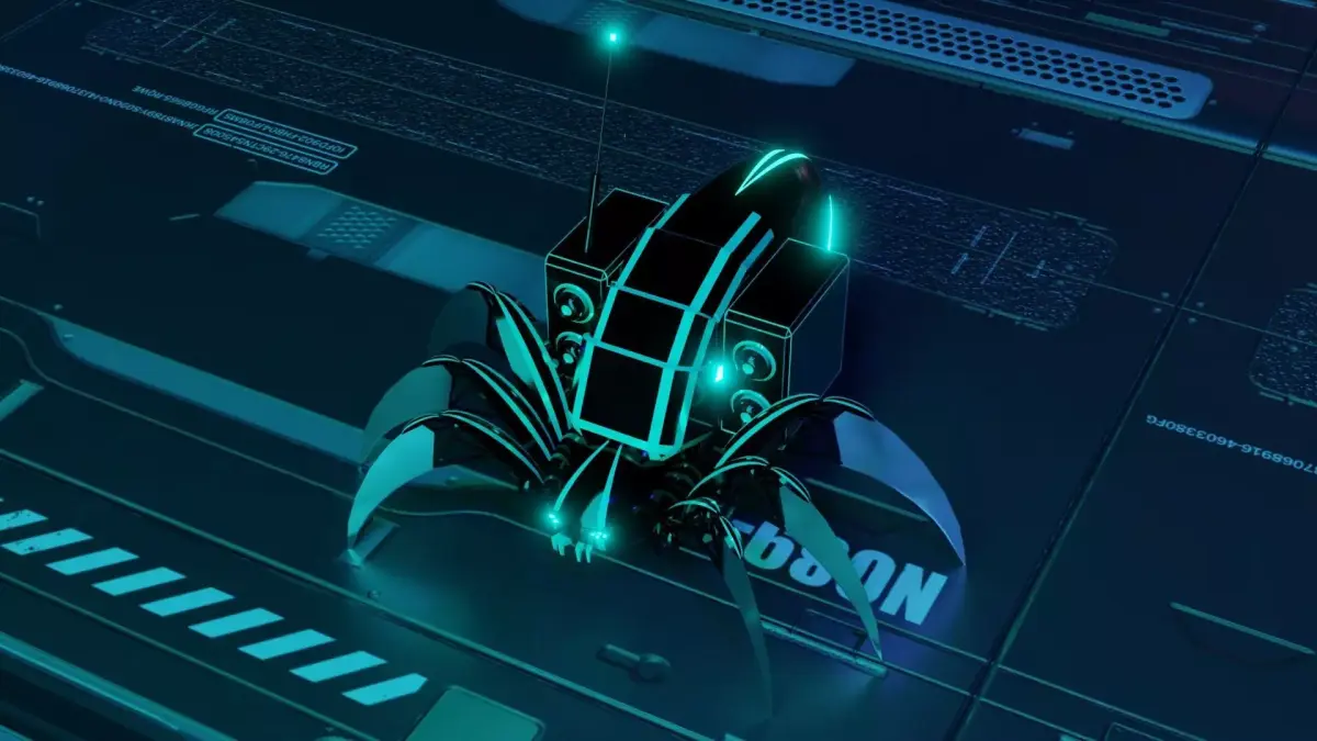 Robot Spider Low-poly 3D model get