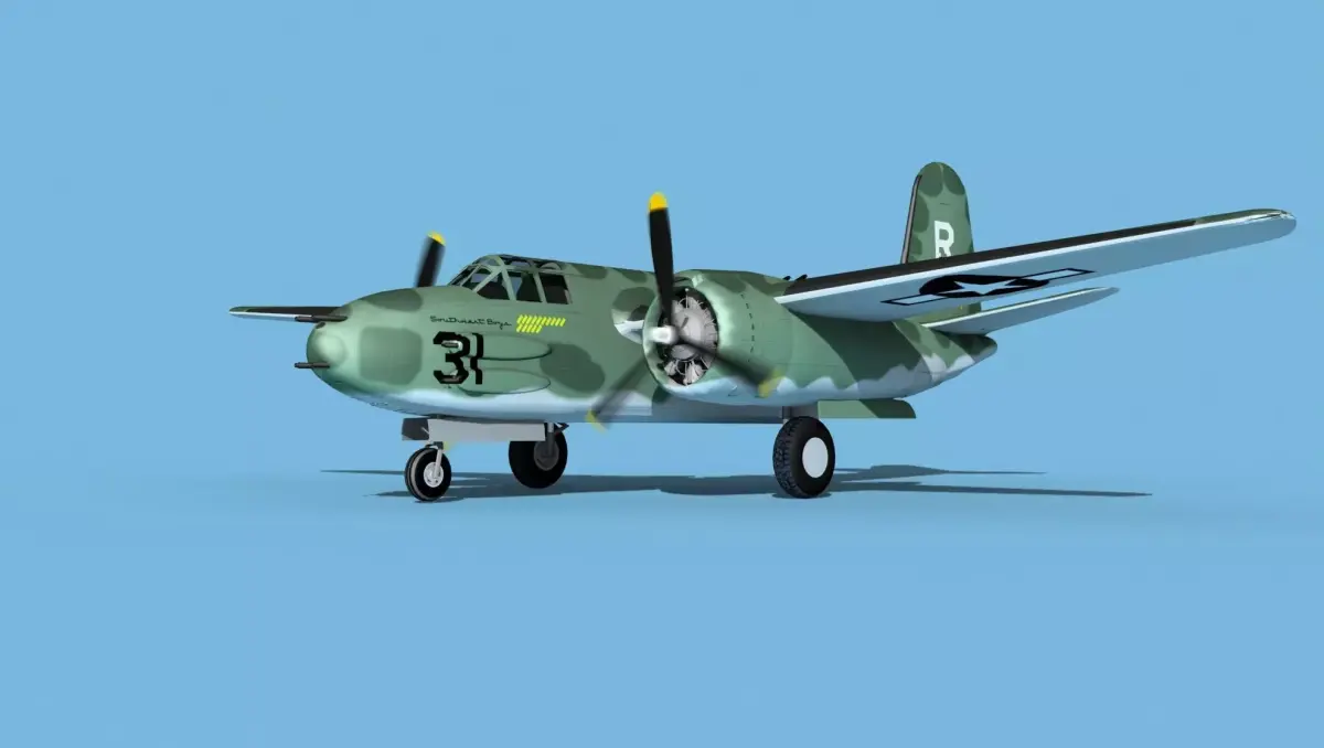 Douglas A-20G Havoc V02 3D model