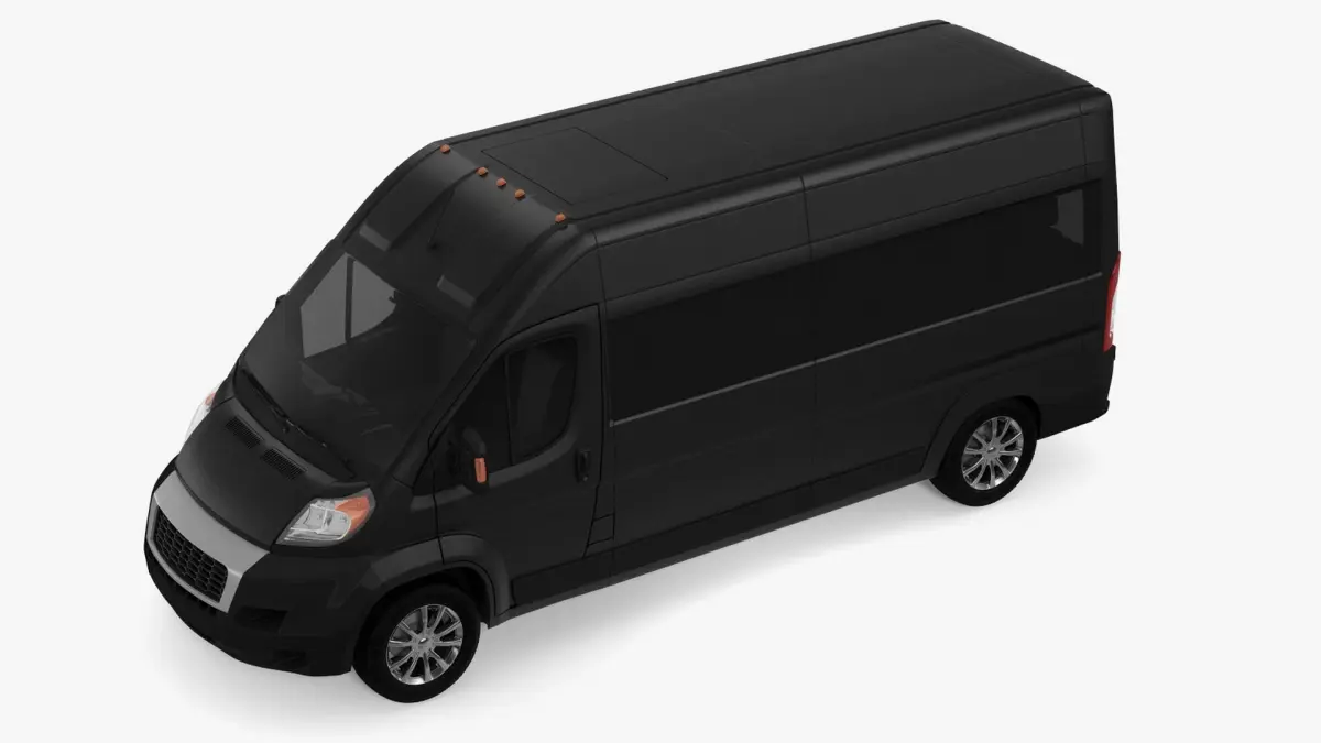 Large Passenger Van High Roof 3D model