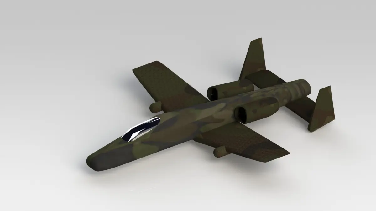 A-10 Thuderbolt II  Free 3D model