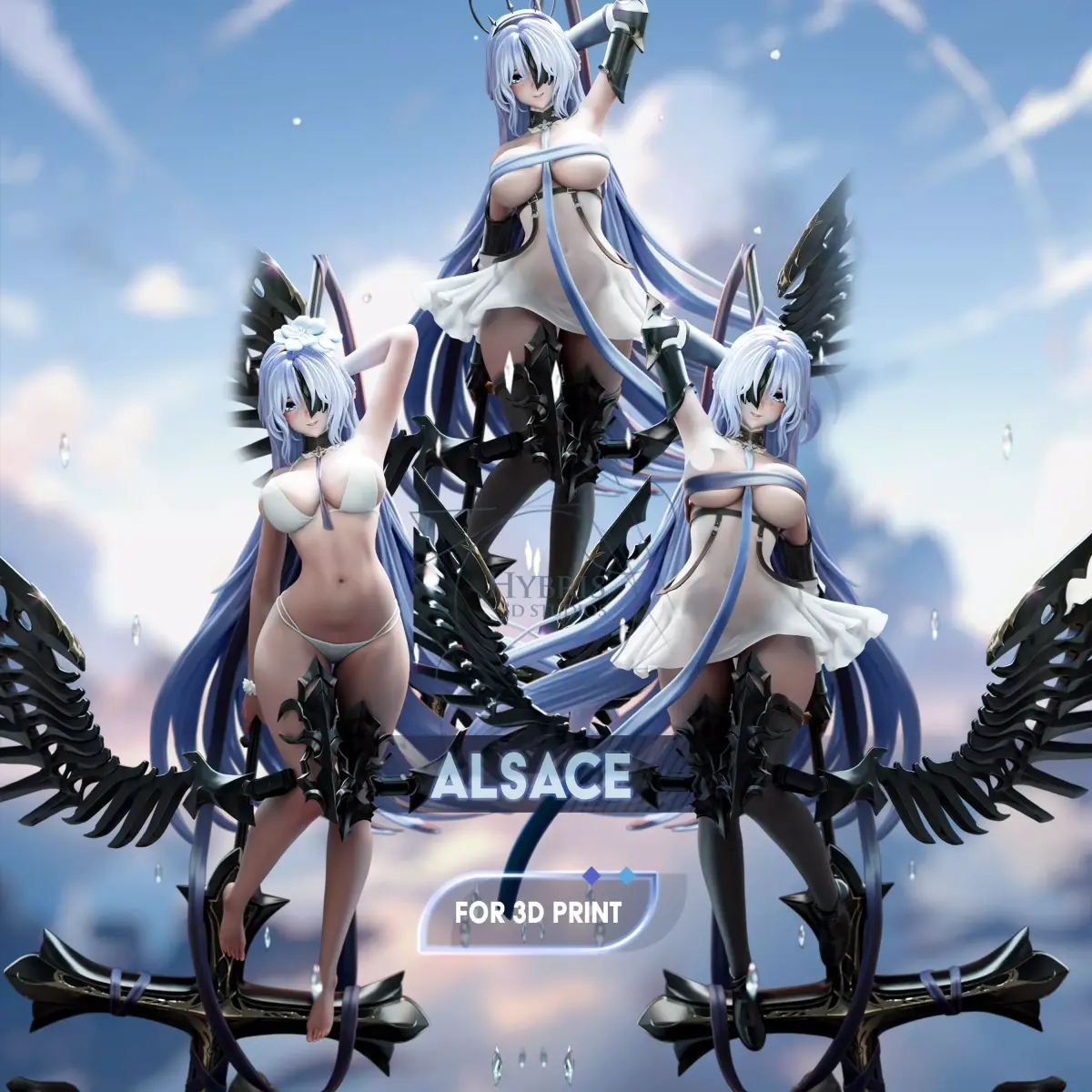 Alsace from Azur Lane Commercial Package 3D print model