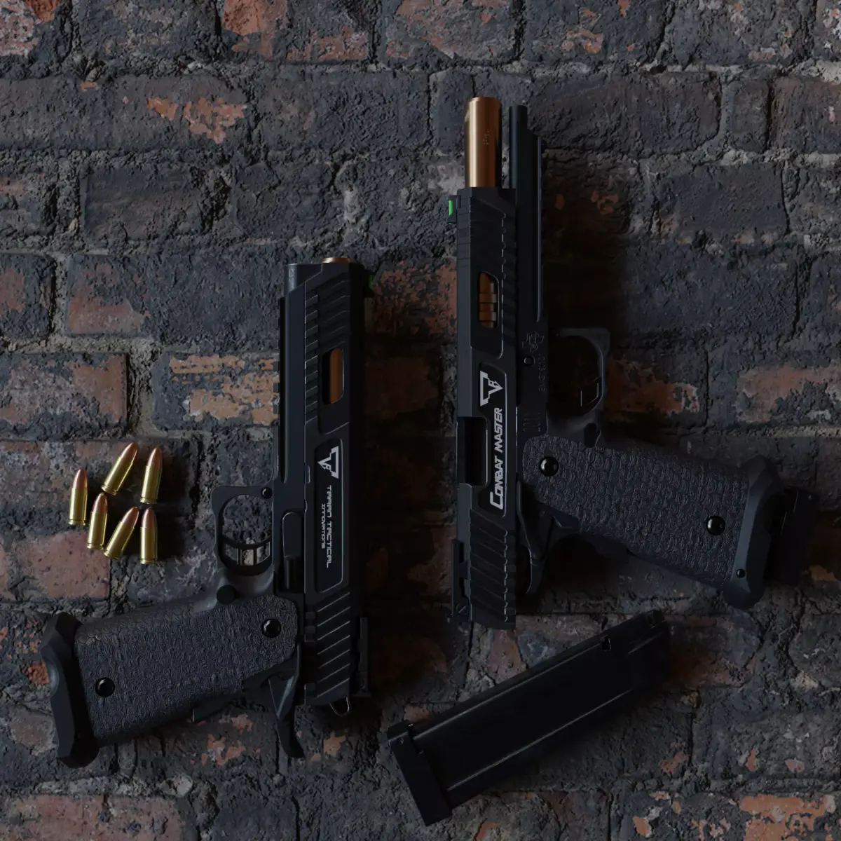 STI 2011 Combat Master Taran Tactical John Wick pistol Low-poly 3D model