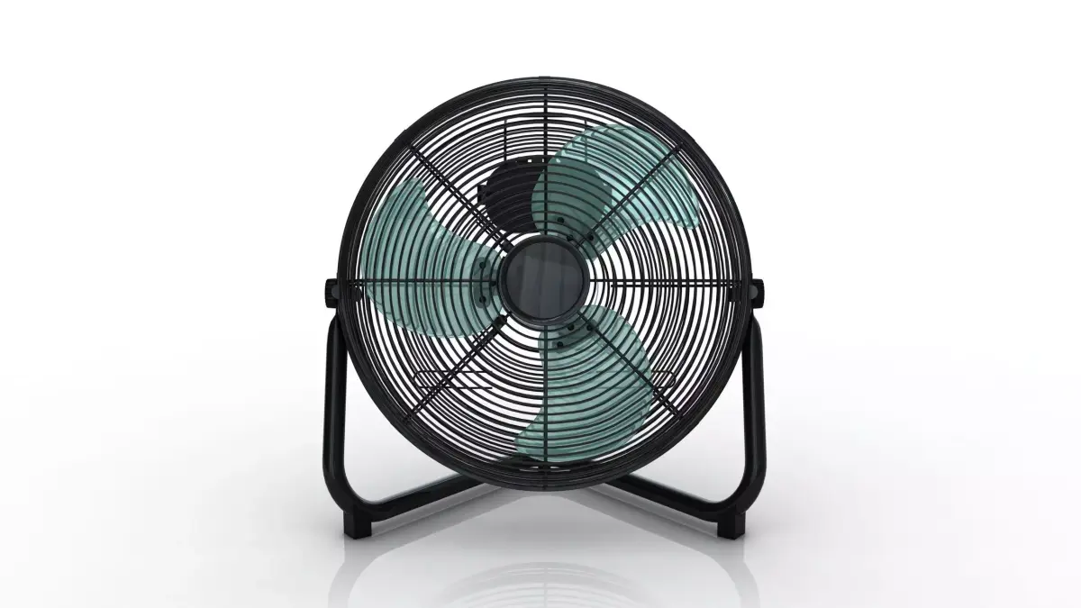 Heavy Duty Floor Fan 3D model