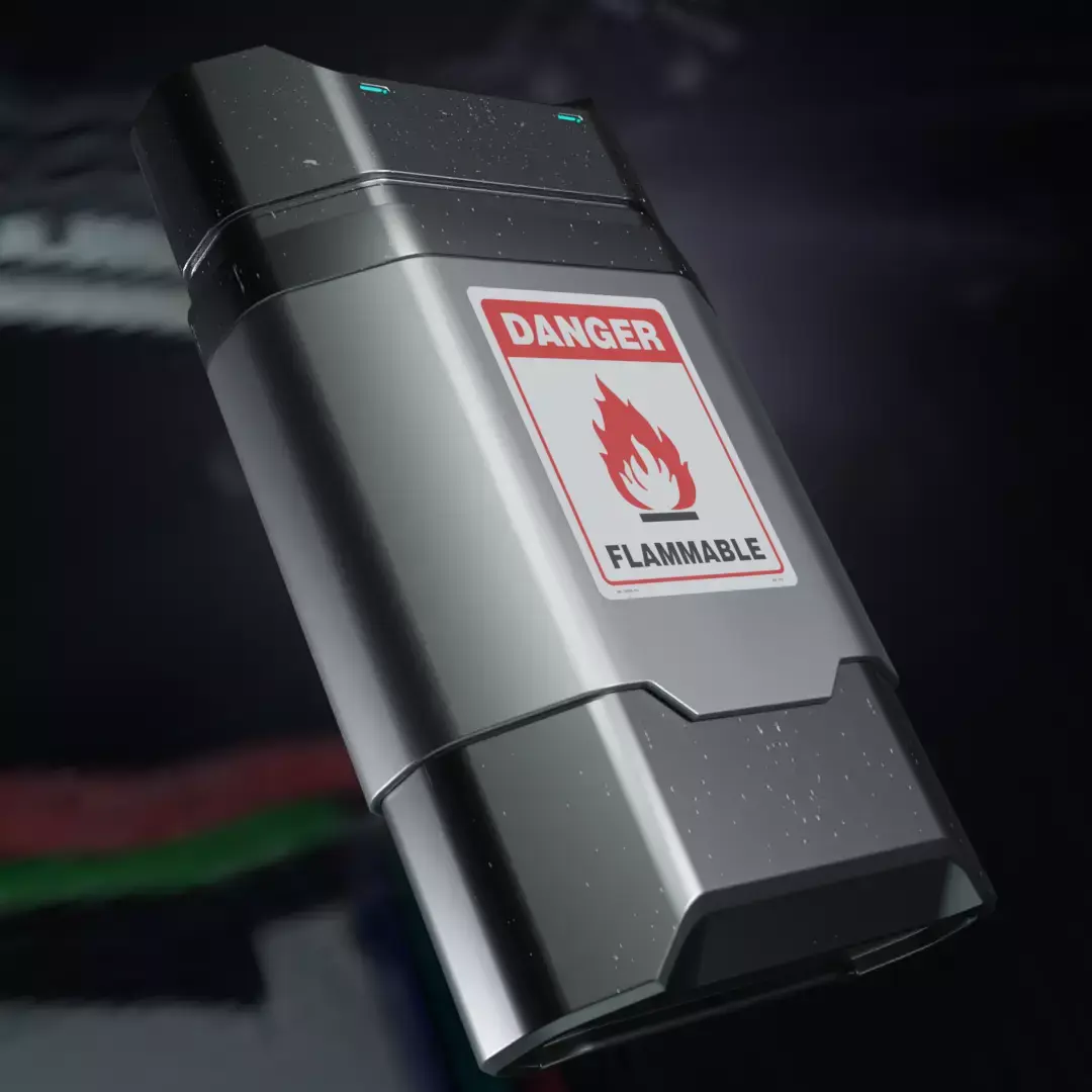 SciFi HardSurface cigarete lighter Free 3D model