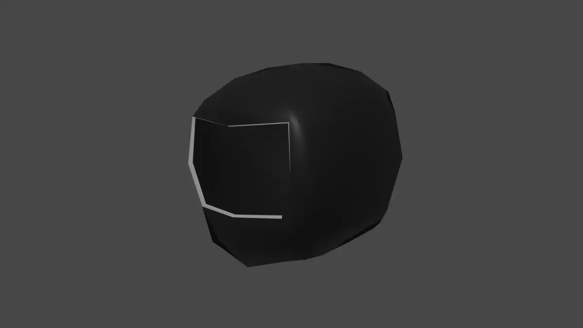 Low poly motorcycle helmet Low-poly 3D model