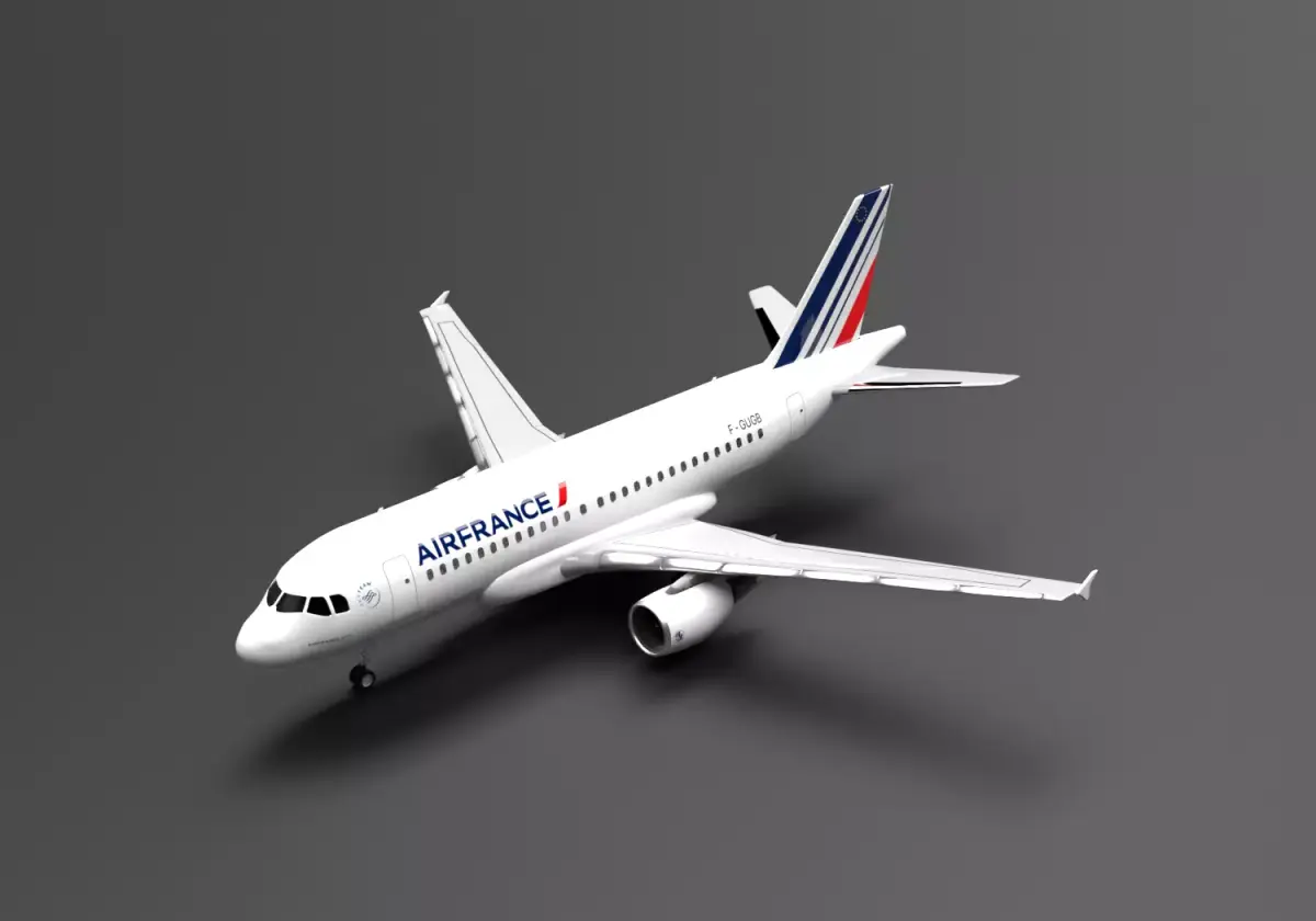 Airbus A318 AirFrance Livery  3D model