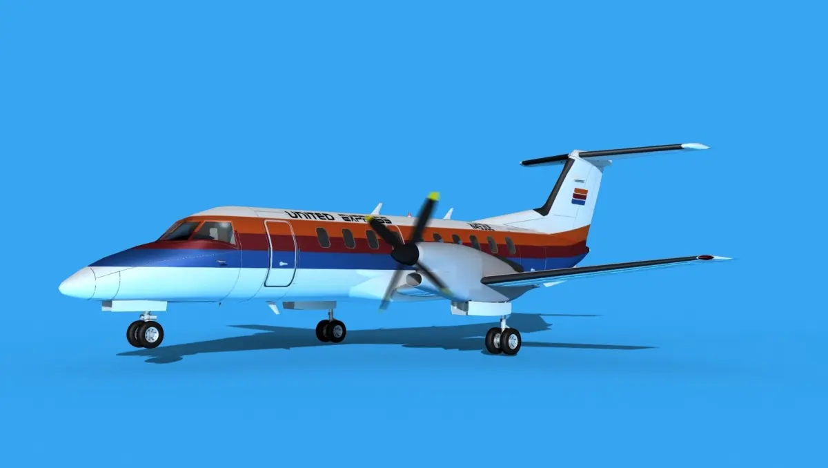 Embraer EMB120 United Airlines Express 1 3D model