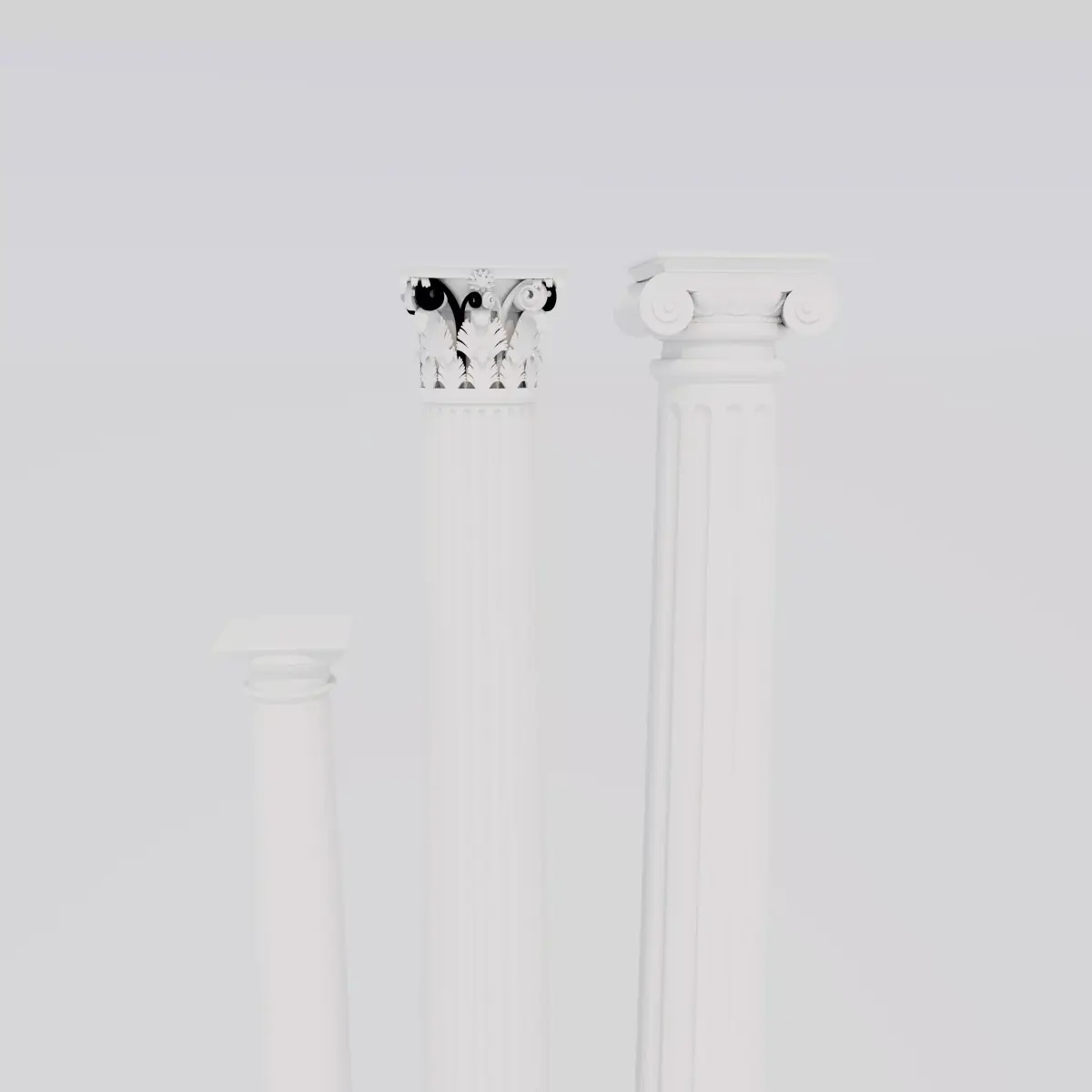 Greek Column Free low-poly 3D model