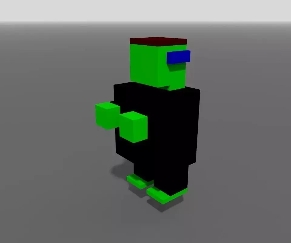 Voxel Frankenstein 3D model