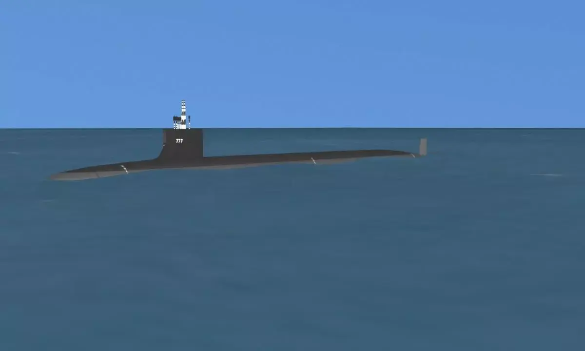 Virginia class SSN 777 USS North Carolina 3D model