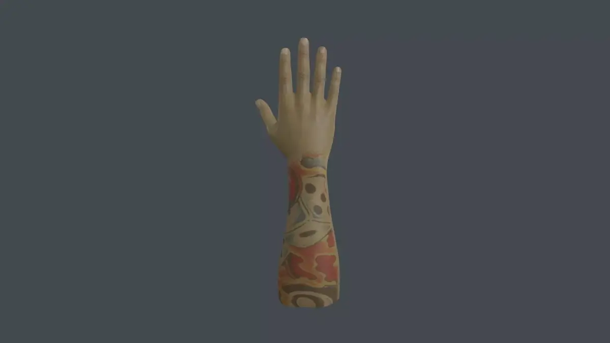 HAND-014 Right Hand Low-poly 3D model