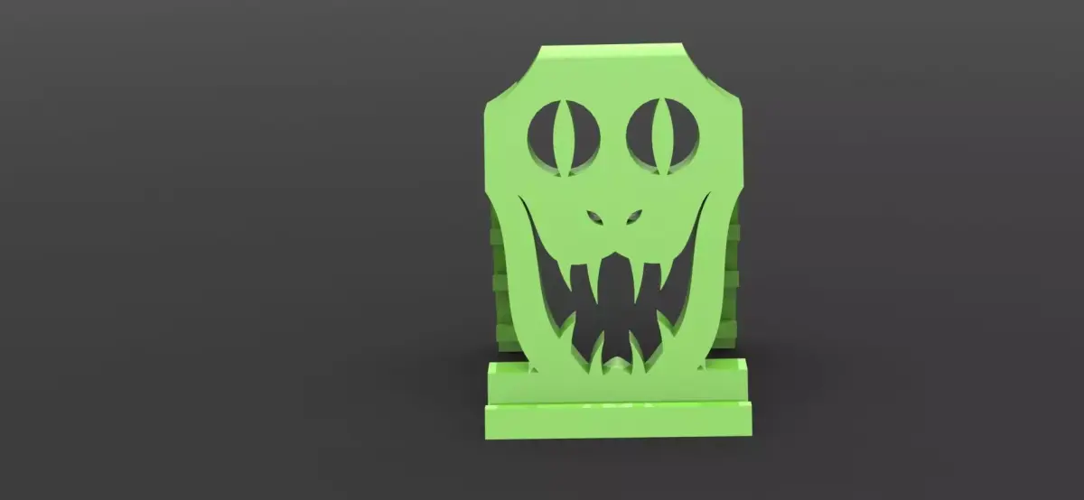 Reptilian Phoneholder 3D print model