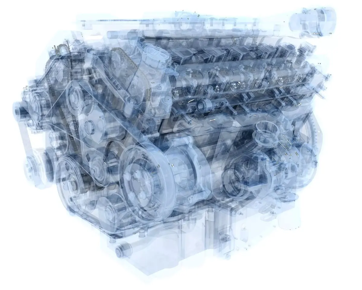 Animation V12 Engine 3D model