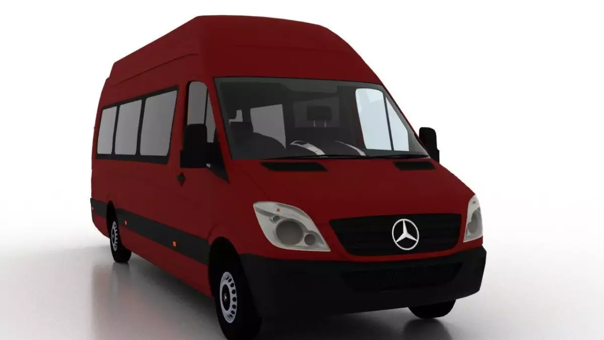 Mercedes Benz Sprinter L4H3 2009 Passenger UK 3D model