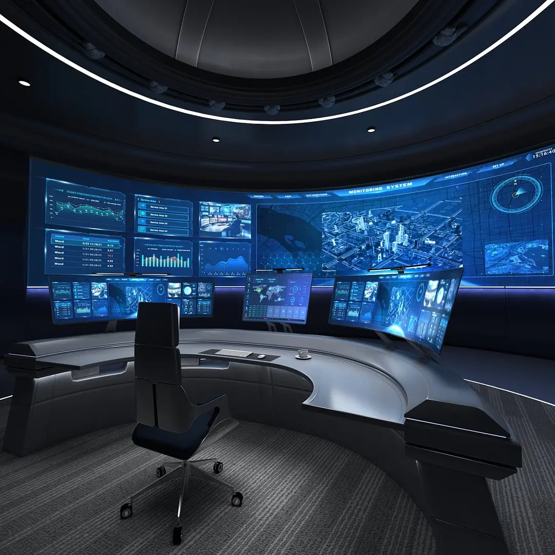 Small control room 3D model purchase