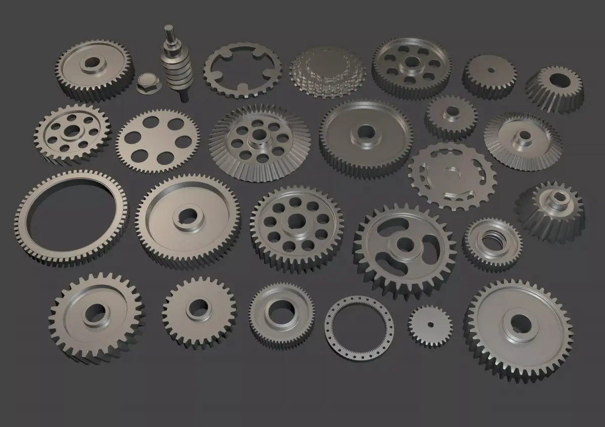 gear set of gears 3D model
