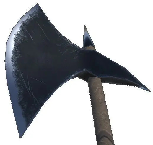 Battle axe Low-poly 3D model 39