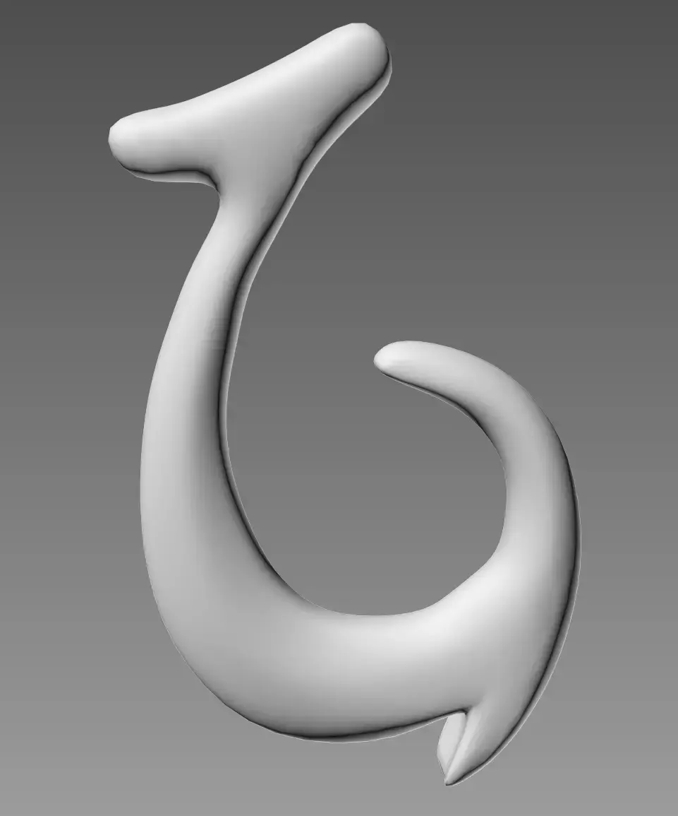 Hei Matau 3D model