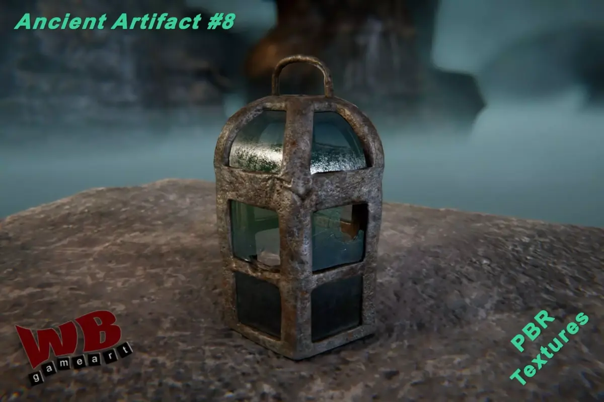 Ancient Artifact 8 Low-poly 3D model