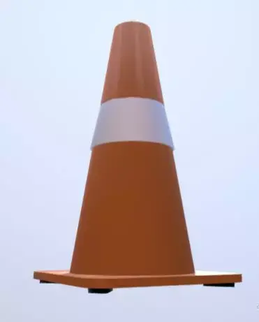 Traffic Cone 3D model 6