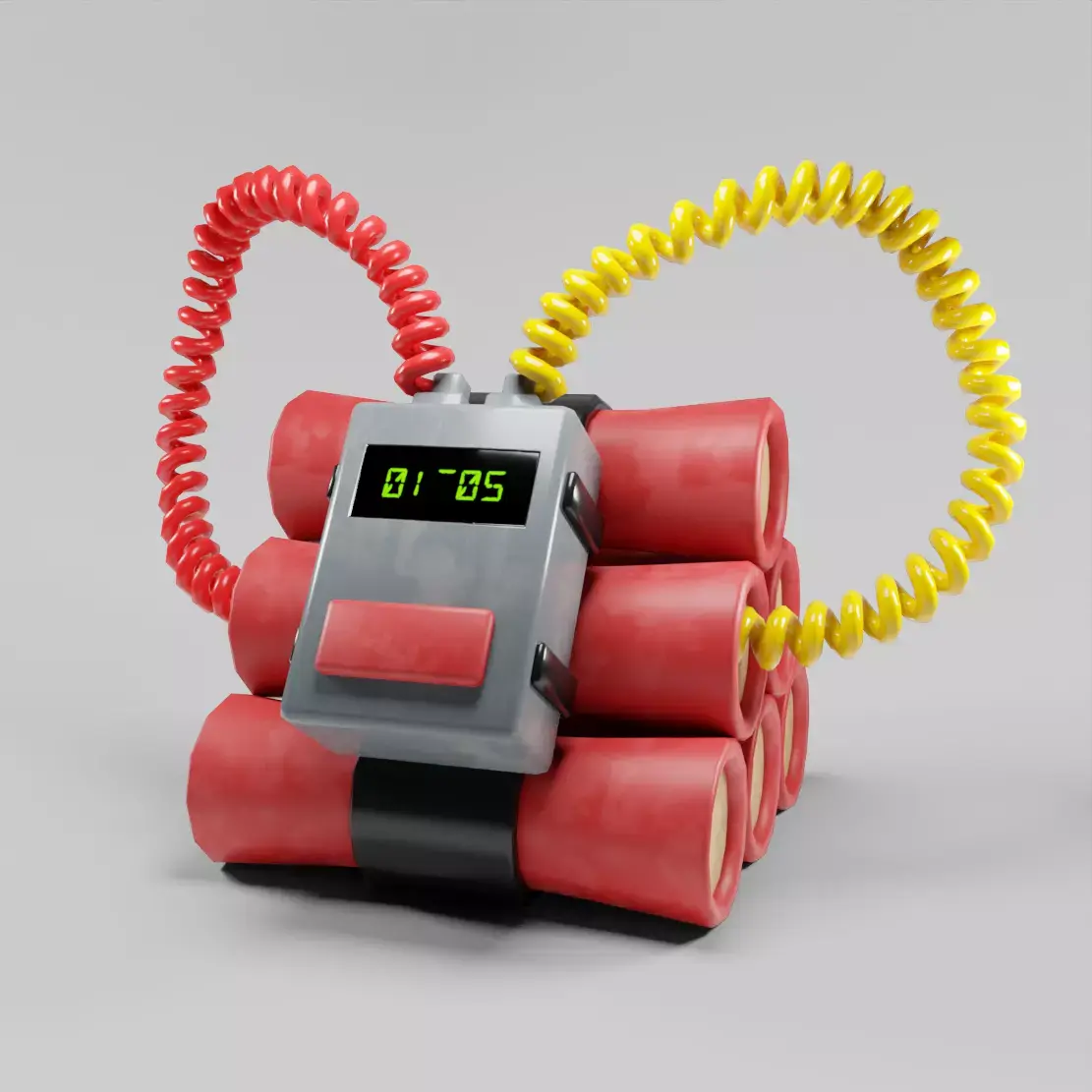 TNT prop Low-poly 3D model