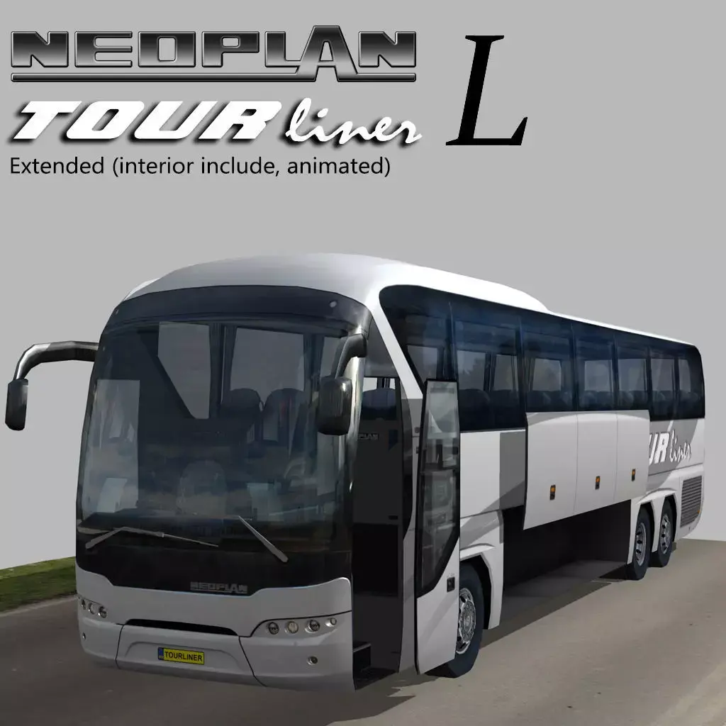 NEOPLAN tourliner L Extended Low-poly 3D model