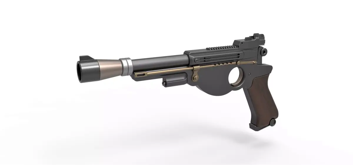 Blaster pistol from The Mandalorian TV series 3D model