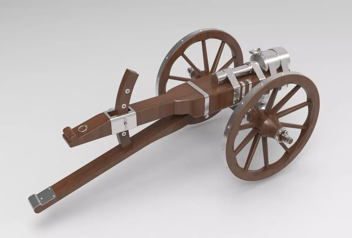 Medieval cannon  3D model