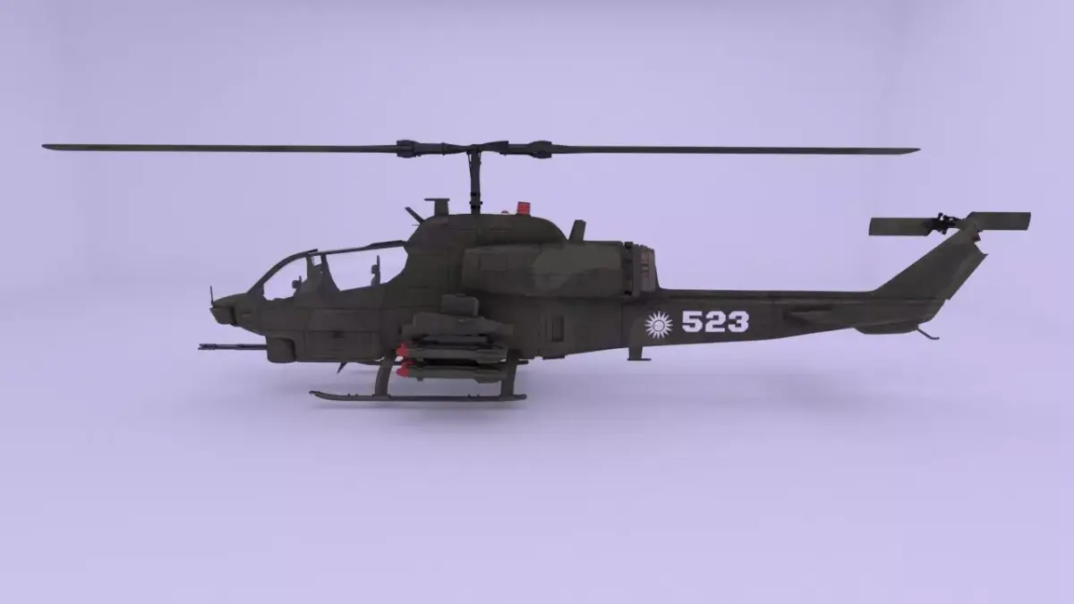 Helicopter ah1w 3D model
